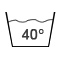 Care symbols: Machine wash 40°C
