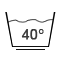Care symbols: Machine wash 40°C gentle cycle