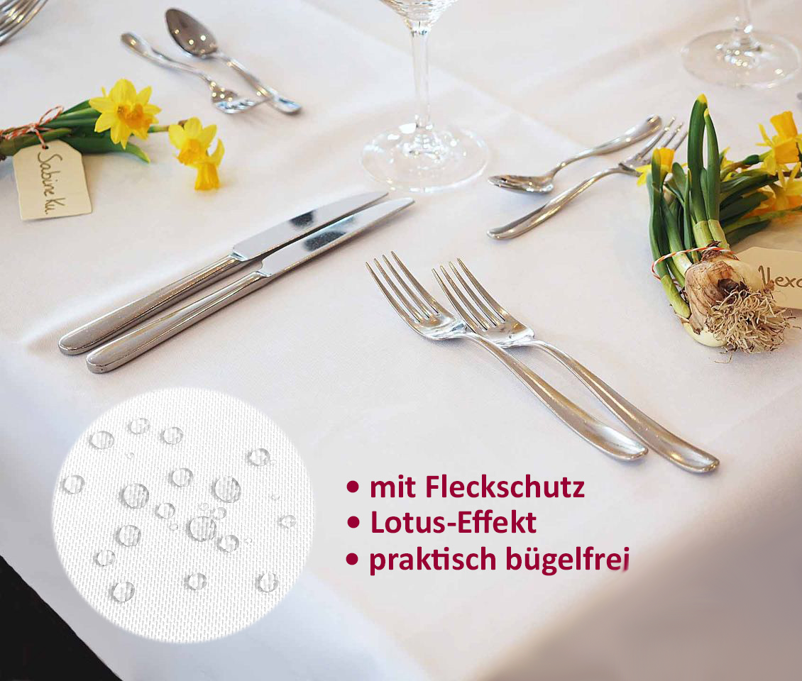 Tischdecke bügelfrei mit Fleckschutz von Libusch Tischdecke bügelfrei mit Fleckschutz von Libusch