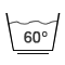 Care symbols: Machine wash 60°C gentle cycle