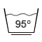 Care symbols: Machine wash 95°C gentle cycle