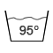 Care symbols: Machine wash 95°C